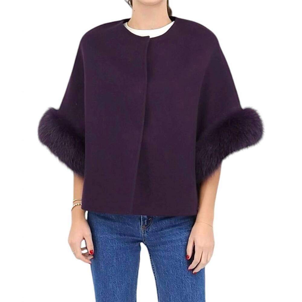 NEW DIOMI short swing jacket in purple